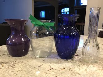 Assorted flower Vases