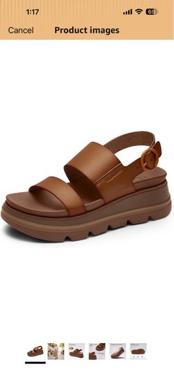 Vilanva Women's Platform walking Sandals Soft Insole Low Wedges Comfottable Sandals with Buckle Closure for 2026 Summer Trendy outfits