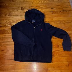 Polo Ralph Lauren navy blue zip up hoodie