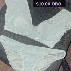 Army Green 2 Piece Swimsuit