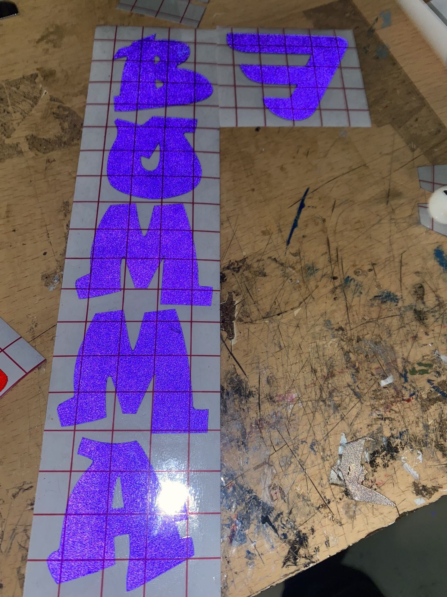 purple mafia bomma sticker kit