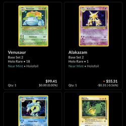 Vintage Pokemon Cards