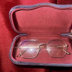 Gucci clear glasses 