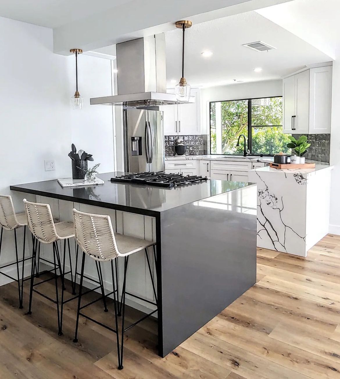 Set of THREE stylish Bar Stools