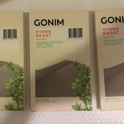 GONIM Hydro Boost Blue Lotus Skin Barrier Mask 3 Box Lot of 15 Masks K-Beauty