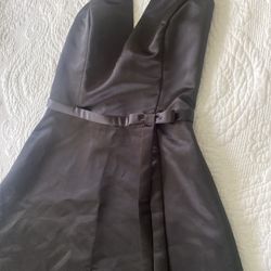 Jessica McClintock  dress halter top SZ 4 Black