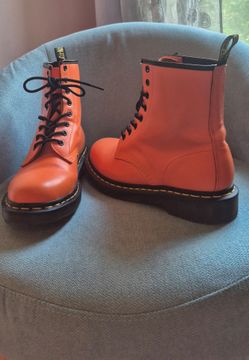 Dr. Martens 1460 Orange Leather Boots