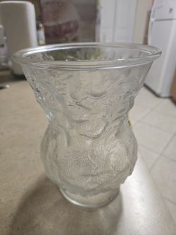 Textured Glass Vase