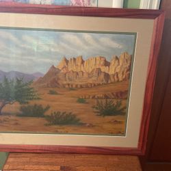 36”x30” desert landscape