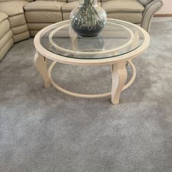 Cream Colored Coffee Table