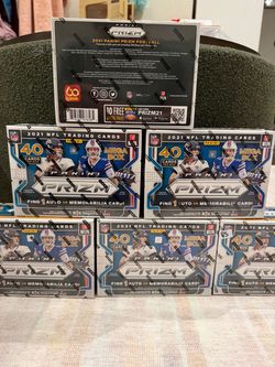 2021 Panini Prizm Football Mega Box Factory Sealed Pink Prizms 1 Auto Or Mem