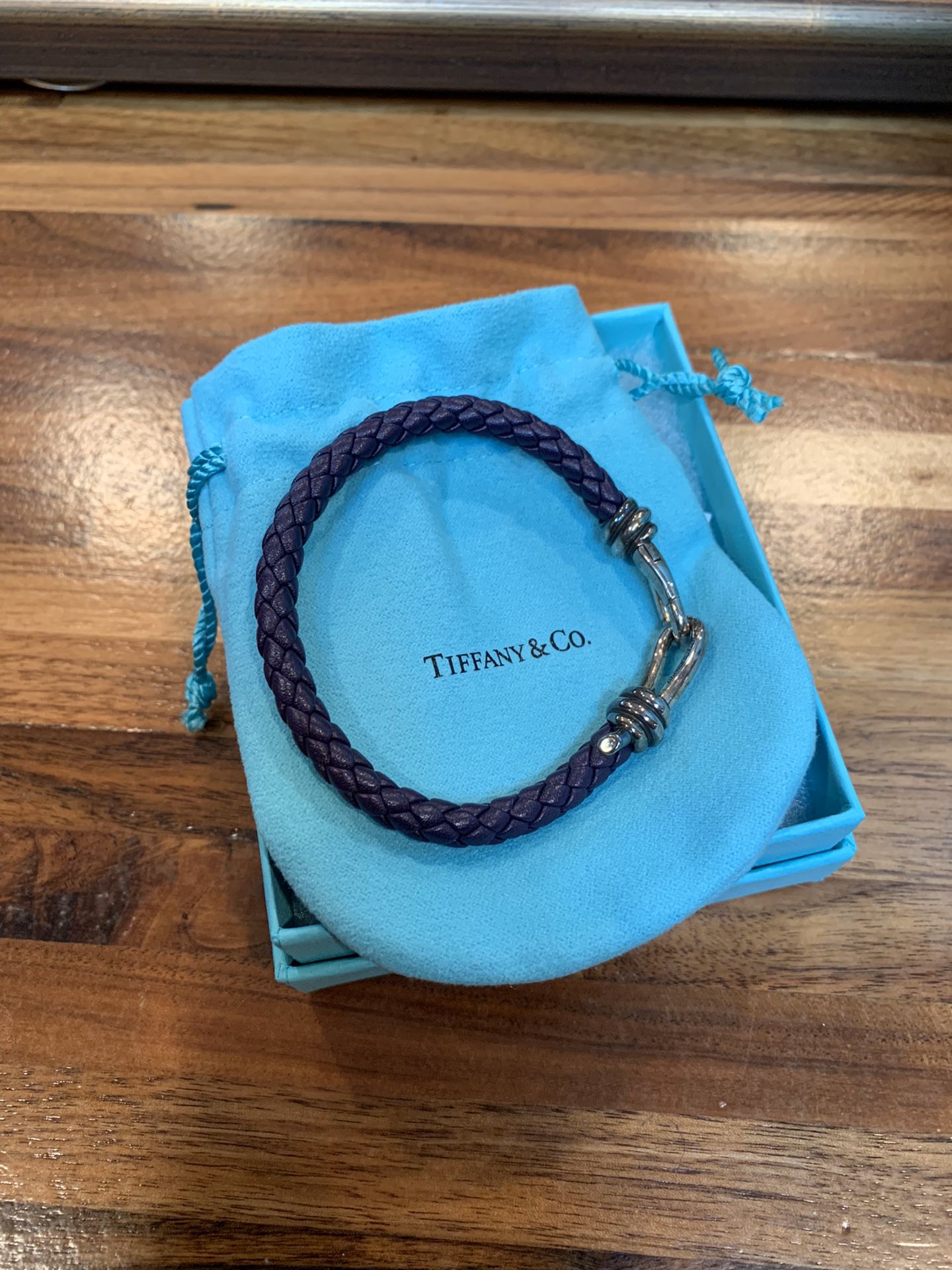 Tiffany & co. Knot single braid bracelet purple