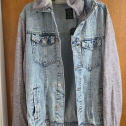 Men's Denim Jacket Large New