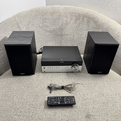Sony CMT-SBT100 HCD-SBT100 Bluetooth USB Tuner CD Micro Audio Speakers w/ Remote