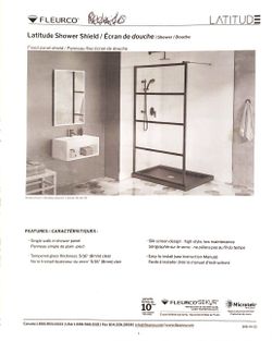 Shower Panel Matte Black