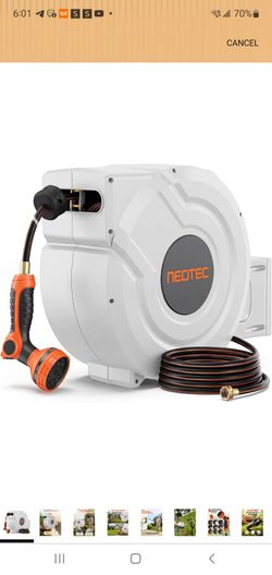 Brand New 100 FT Retractable Garden Hose Reel – 5/8" Heavy Duty