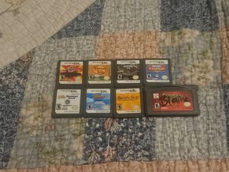 Nintendo DS & GBA Game Cartridge Lot of 8