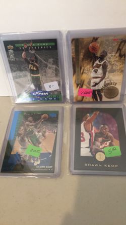 4 Shawn Kemp cards