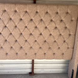 King Size Headboard, Frame, and Mattress
