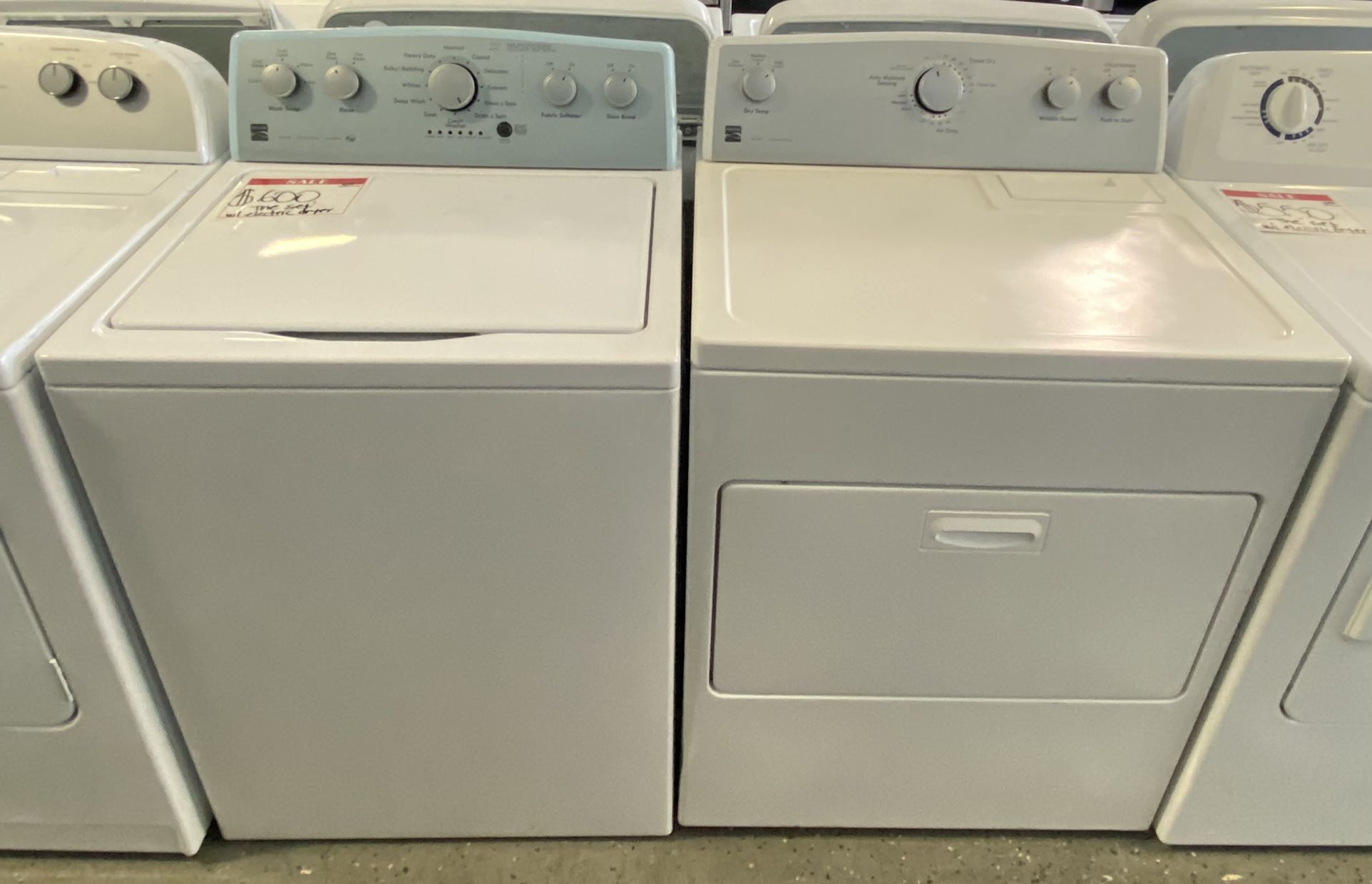 Kenmore *used* Top Load washer W/Electric Dryer +20% Discount