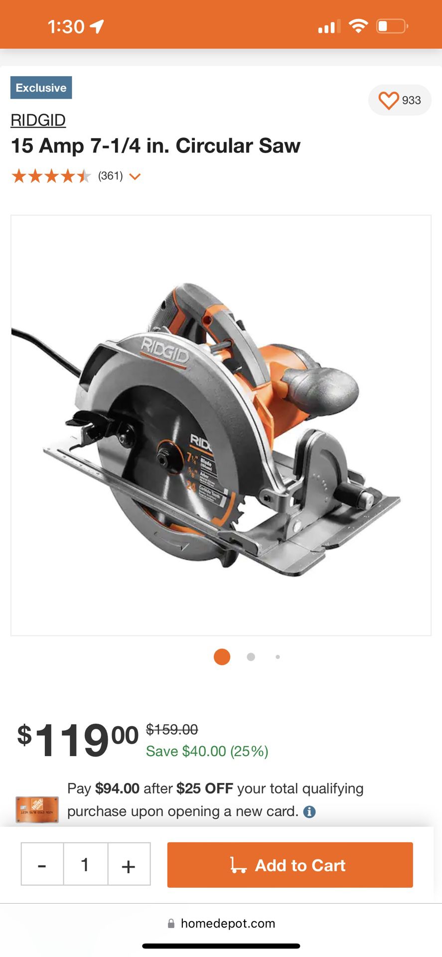 RIDGID 15 Amp 7-1/4 in. Circular Saw for Sale in Duncanville, TX OfferUp