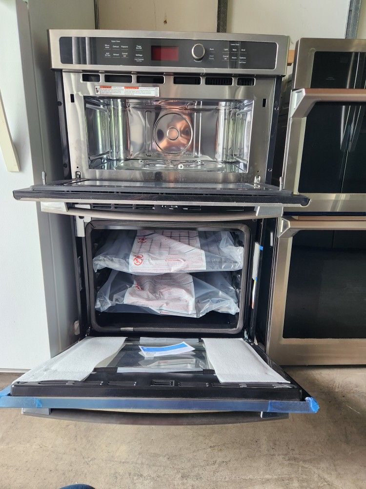 27-inch wide oven. It's the new GE brand 2.20 electric combo.