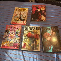 5 Anime Manga Books 