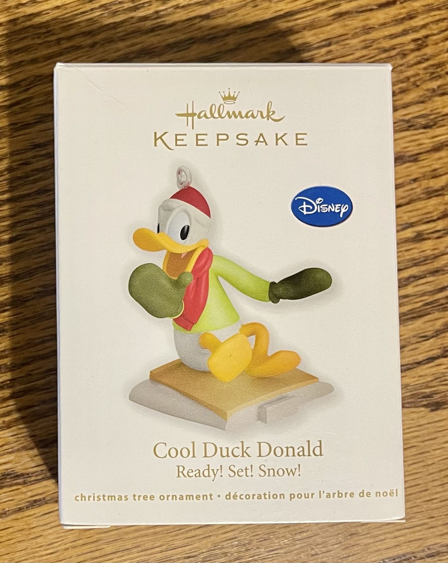 Donald Duck Hallmark Keepsake "Cool Duck Donald" 2012 Ready! Set! Snow! Disney