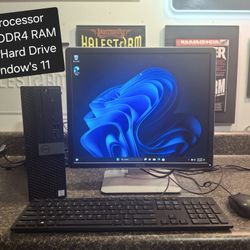 Dell i7 Desktop Computer With Monitor Keyboard And Mouse Included