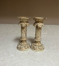 Set De 2 Portavelas De Home Interiors 9 1/2 Tall