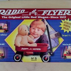 Mini "Radio Flyer" Red Wagon Factory Sealed.  12.5x7.5x
