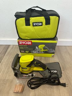 RYOBI 6 Amp Corded AC Biscuit Joiner Kit with Dust Collector and Bag