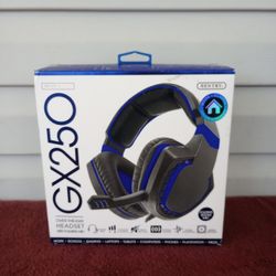 Sentry Pro Series Gaming Headset with Foldable Microphone - Blue - HPX-GX250B