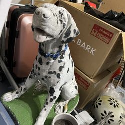 Concrete Dalmatian Statue 