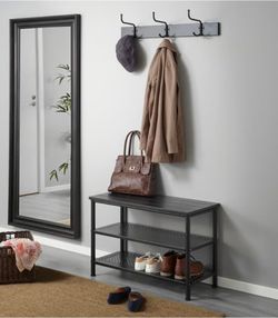 Black ikea Ikea PINNIG Shoe Storage Bench