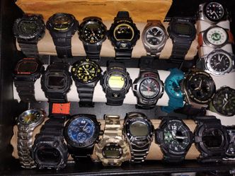 Vintage G-shocks and modern g-shocks