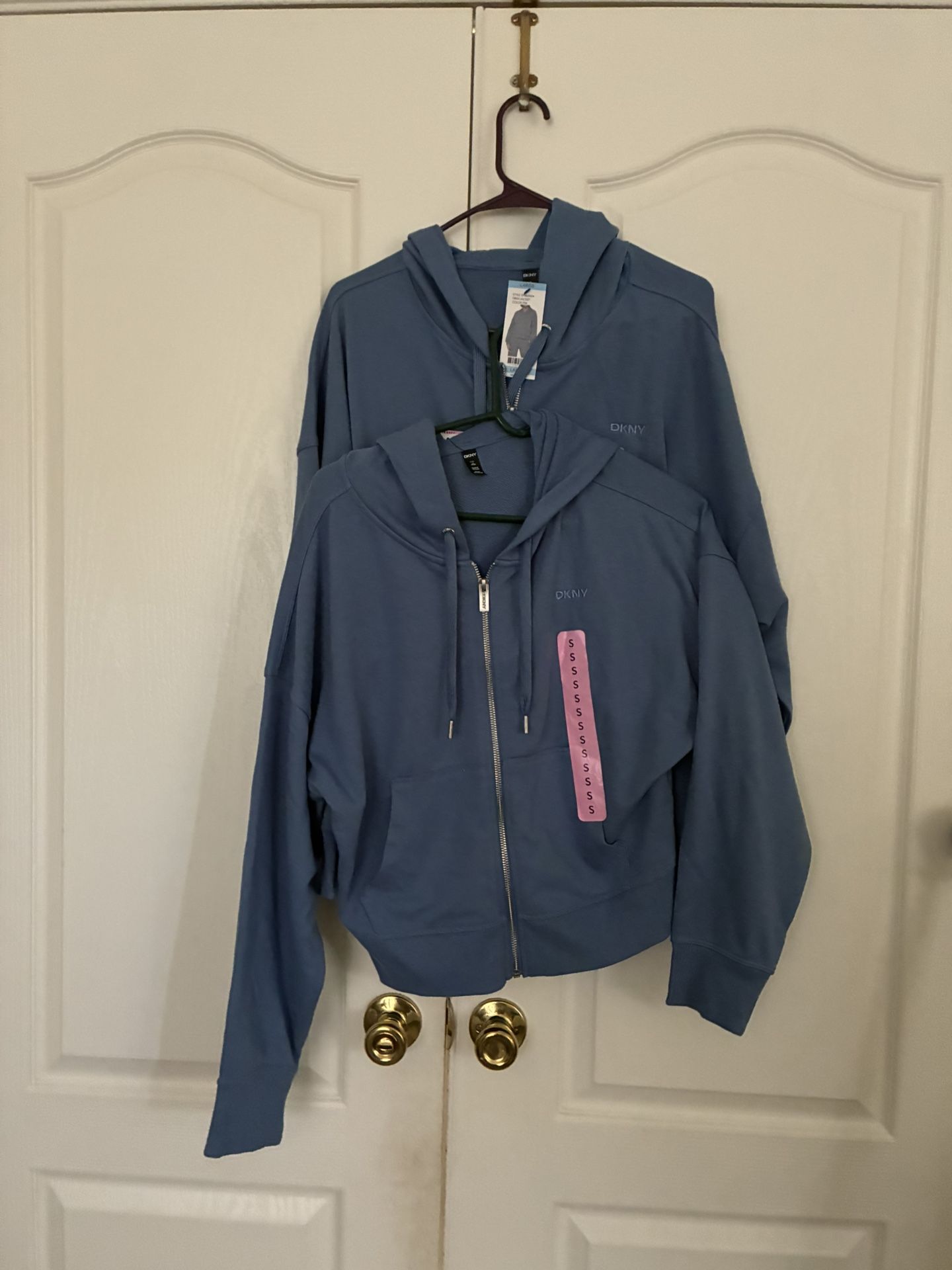 Blue DKNY HOODIE JACKET S & L