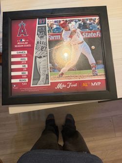 Mike trout framed photo