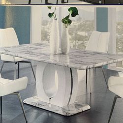 Mock marble Top Dining Set