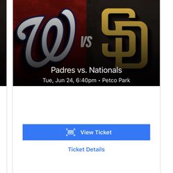 Padres vs Nationals