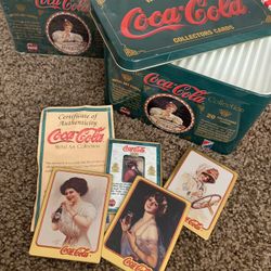 Coca Cola  Metal Art Collector Cards