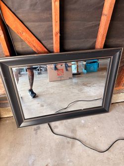 FREE Large Black Frame Mirror