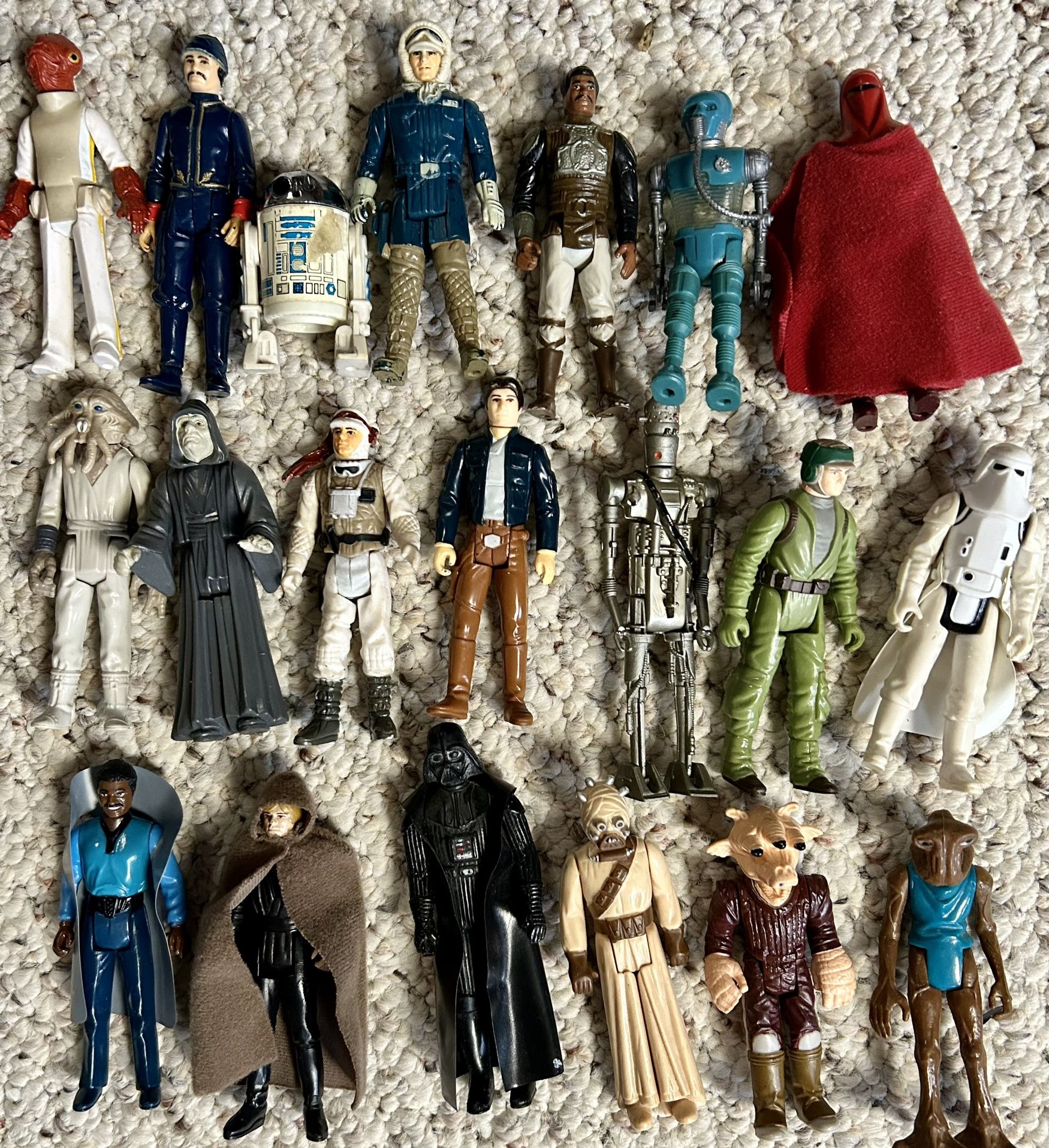 Vintage Star Wars Original Trilogy Action Figures Lot of 20