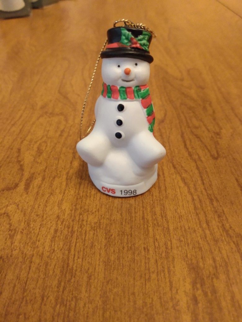 Vintage Snowman Ornament