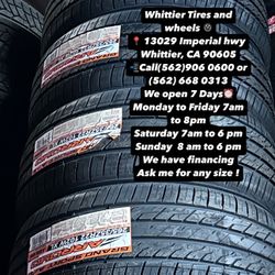 SET OF NEW TIRES, 265/35R22 ARROYO , INCLUDING MOUNTING AND BALANCING. ASK ME FOR ANY SIZE OR BRAND,  LLANTAS NUEVAS