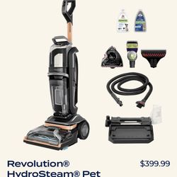  Revolution HydroSteam Carpet Cleaner deep cleaning carpet Revolution® HydroSteam® Pet Exclusive Bundle ★ ★ ★ ★ ★  $399.99 