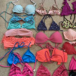 Women’s bikini Bathing Suits Top All Size Large! Over 20 Pieces For 20
