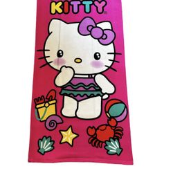 Hello Kitty Beach Towel Bath Swim Pool Shower Kittie 