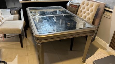 FREE - MIRROR GLASS DINING TABLE