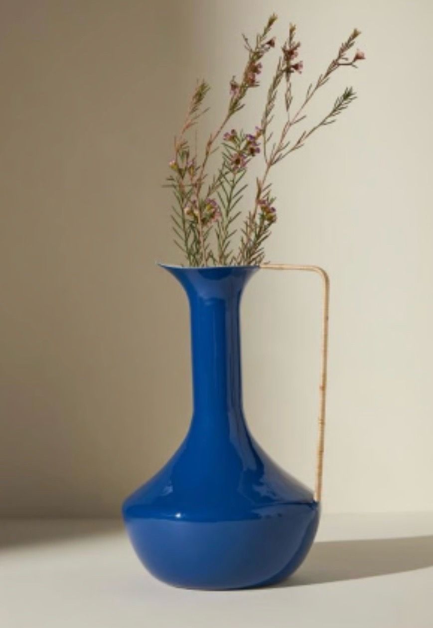Anthropologie Enamel Vase